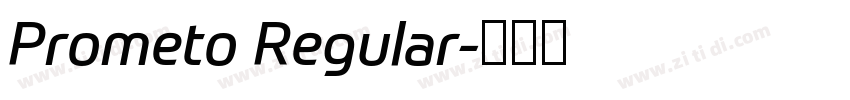 Prometo Regular字体转换